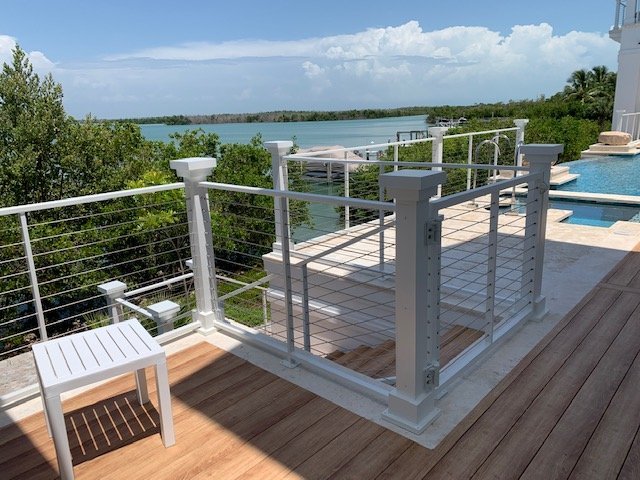 cable railing on a home in Marco Island