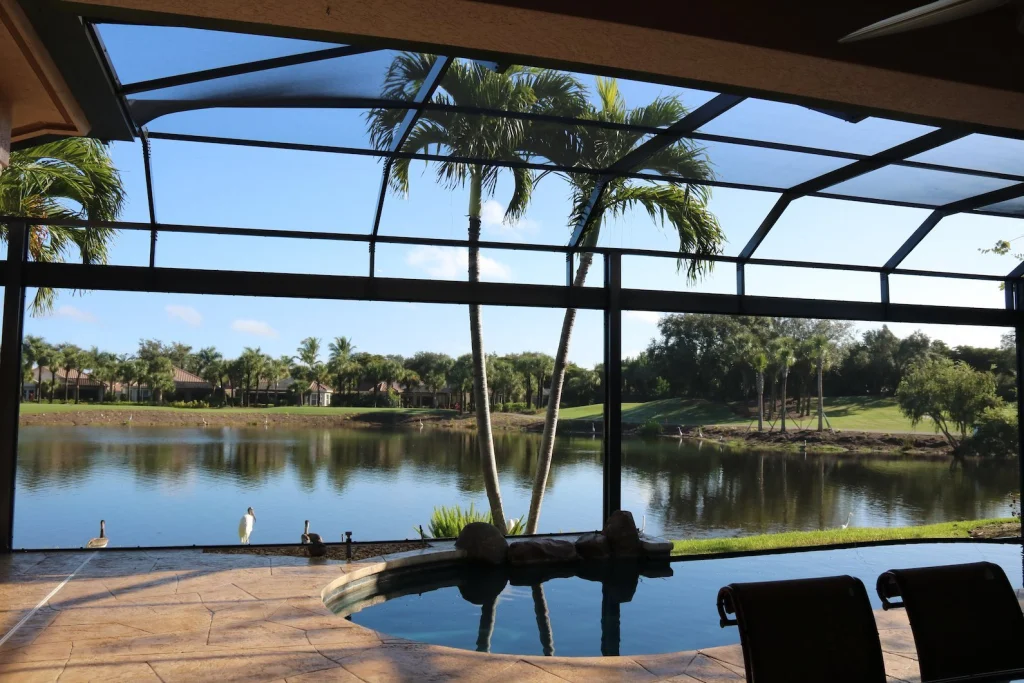 Pool Enclosure with Picture Window