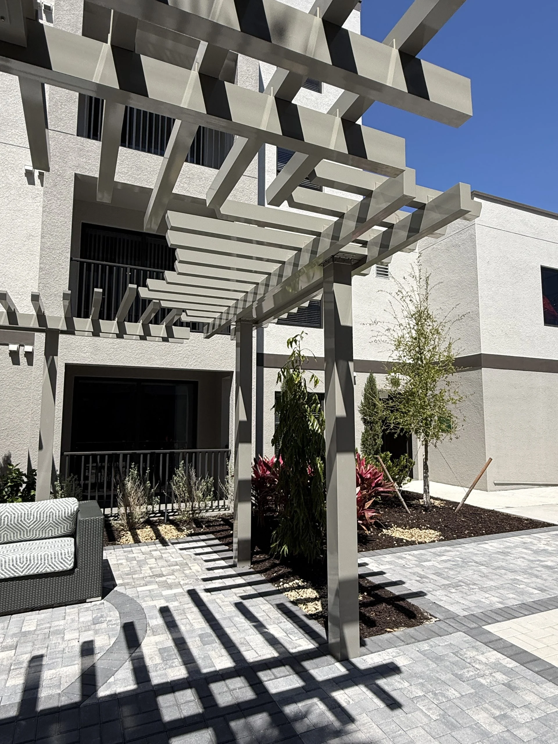 Custom aluminum trellis