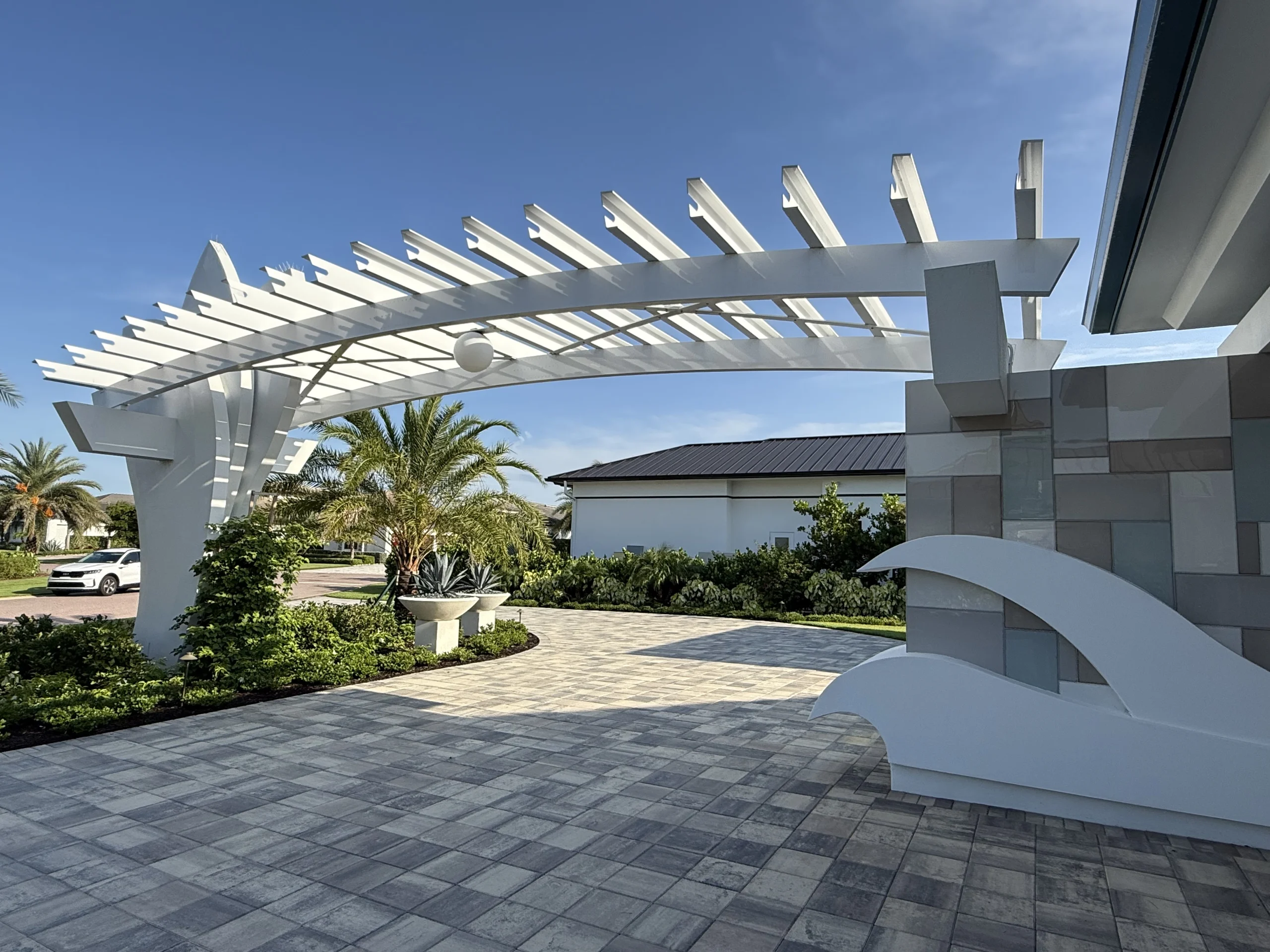 Custom aluminum trellis