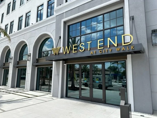 Custom aluminum canopy at City Walk