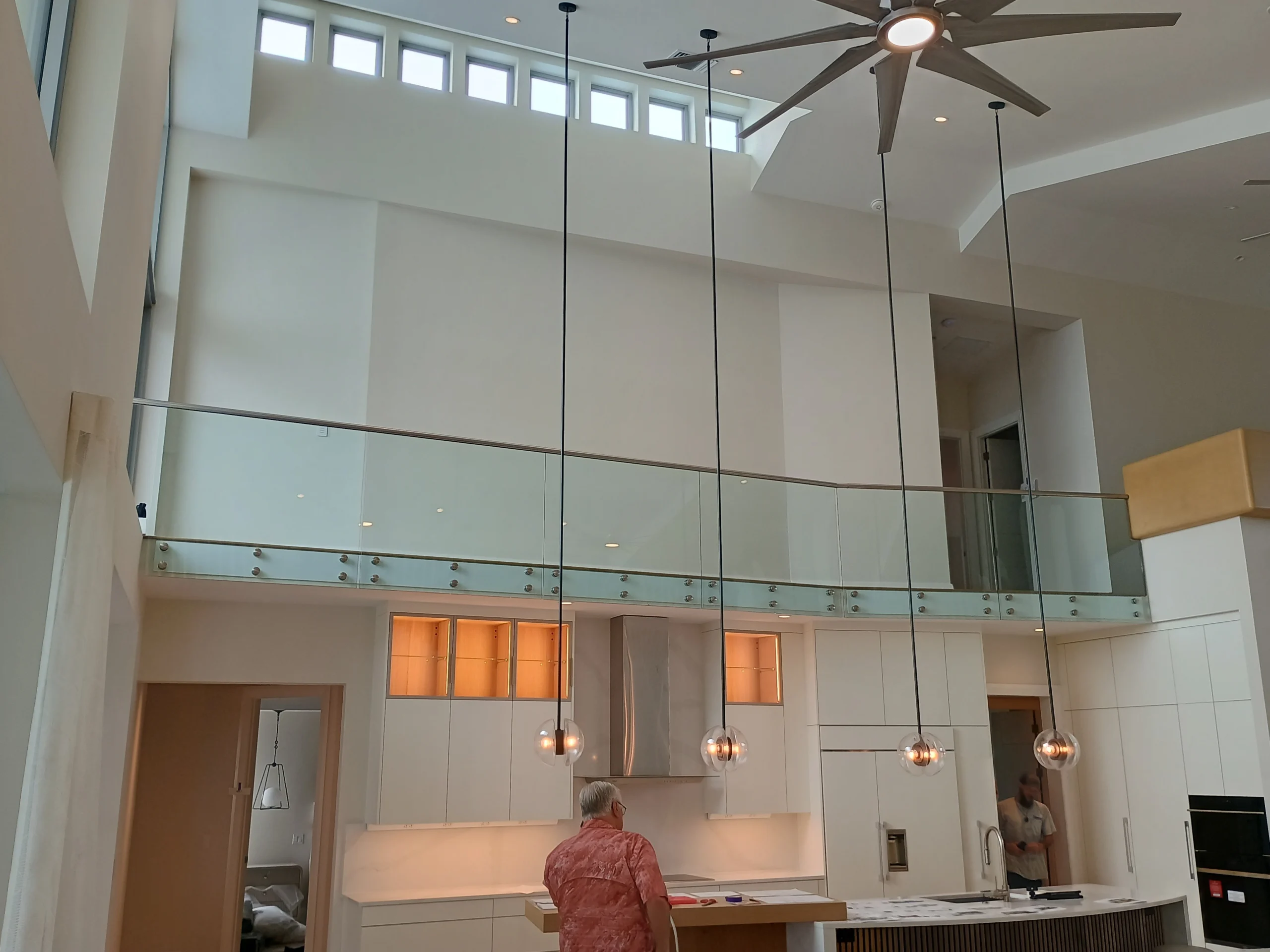 Glass Rail Glass railing with aluminum hardware