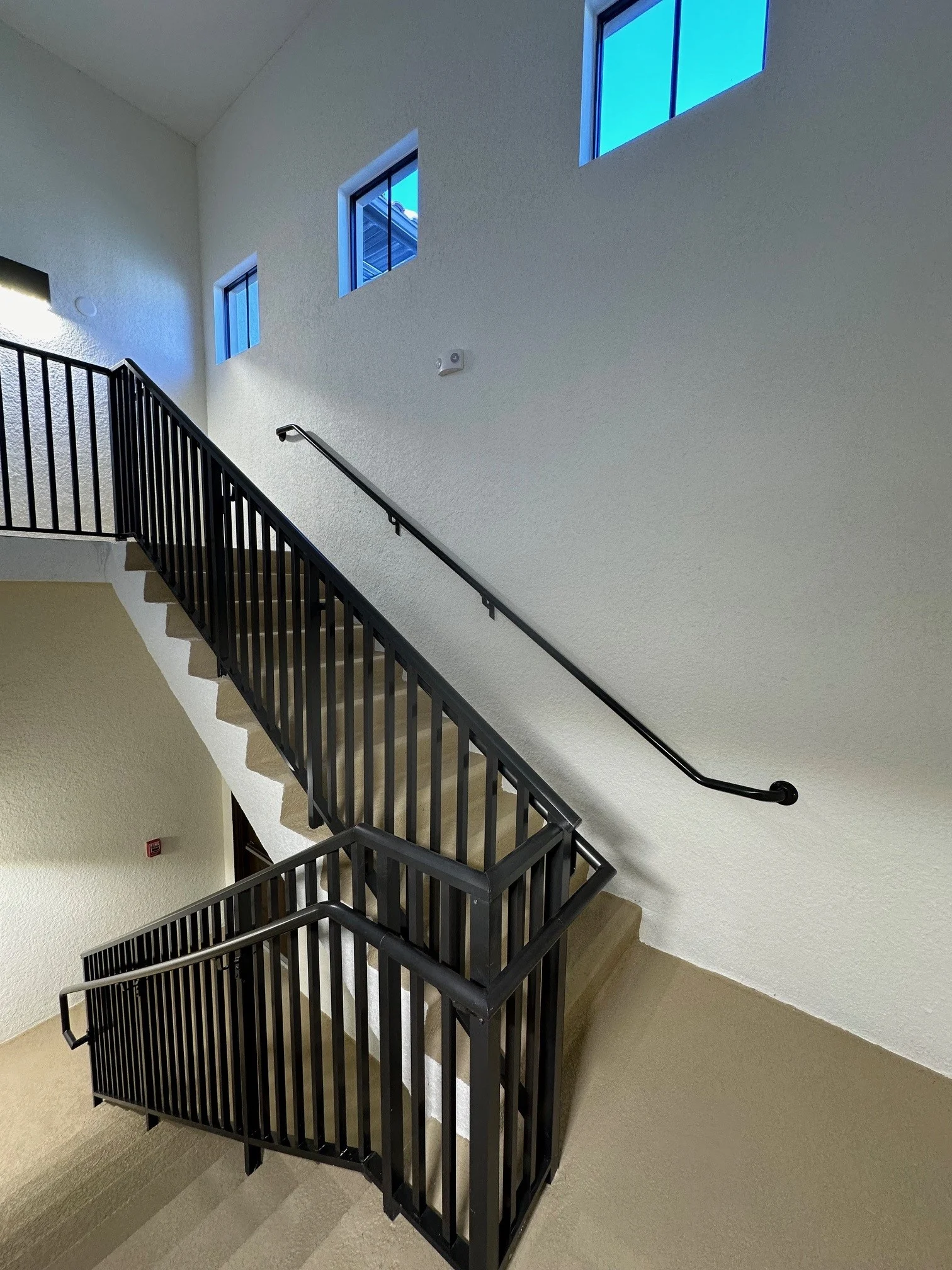Wall mounted aluminum grab rail