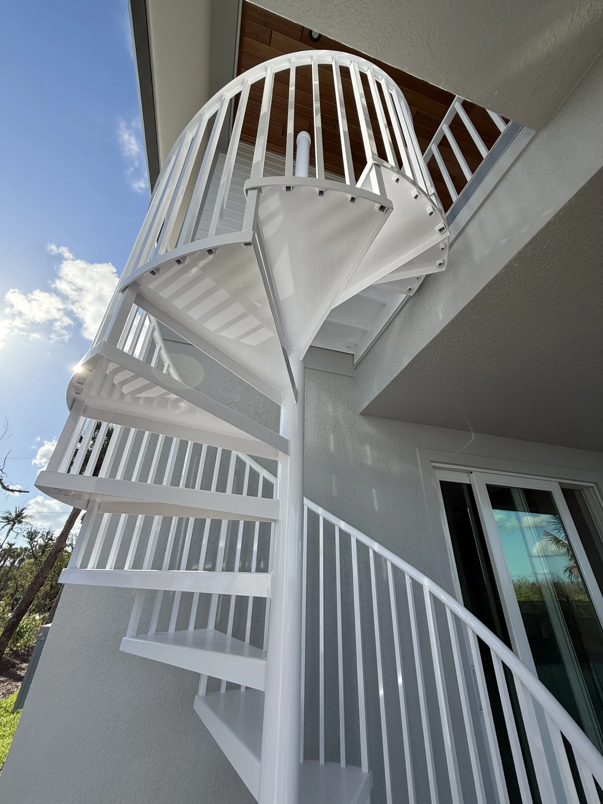Spiral Staircase (1) Custom aluminum spiral staircase