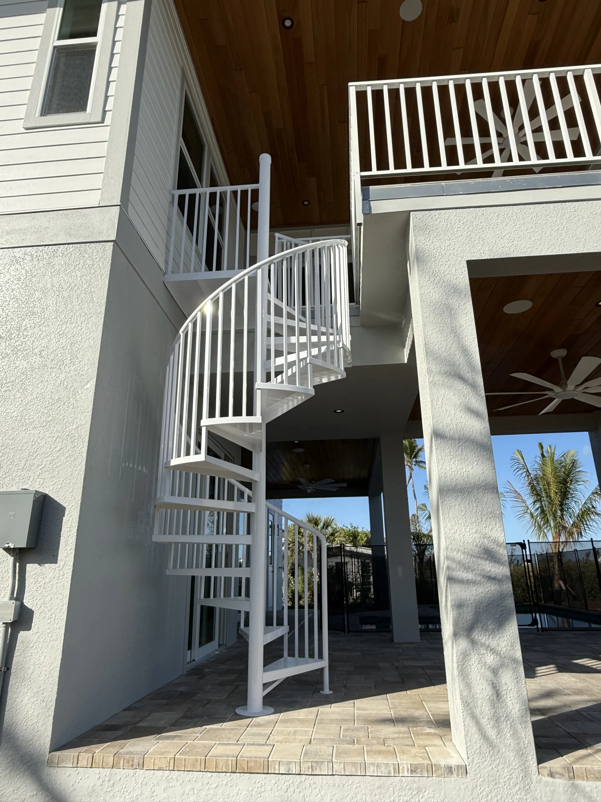 Spiral Staircase (6) Custom aluminum spiral staircase