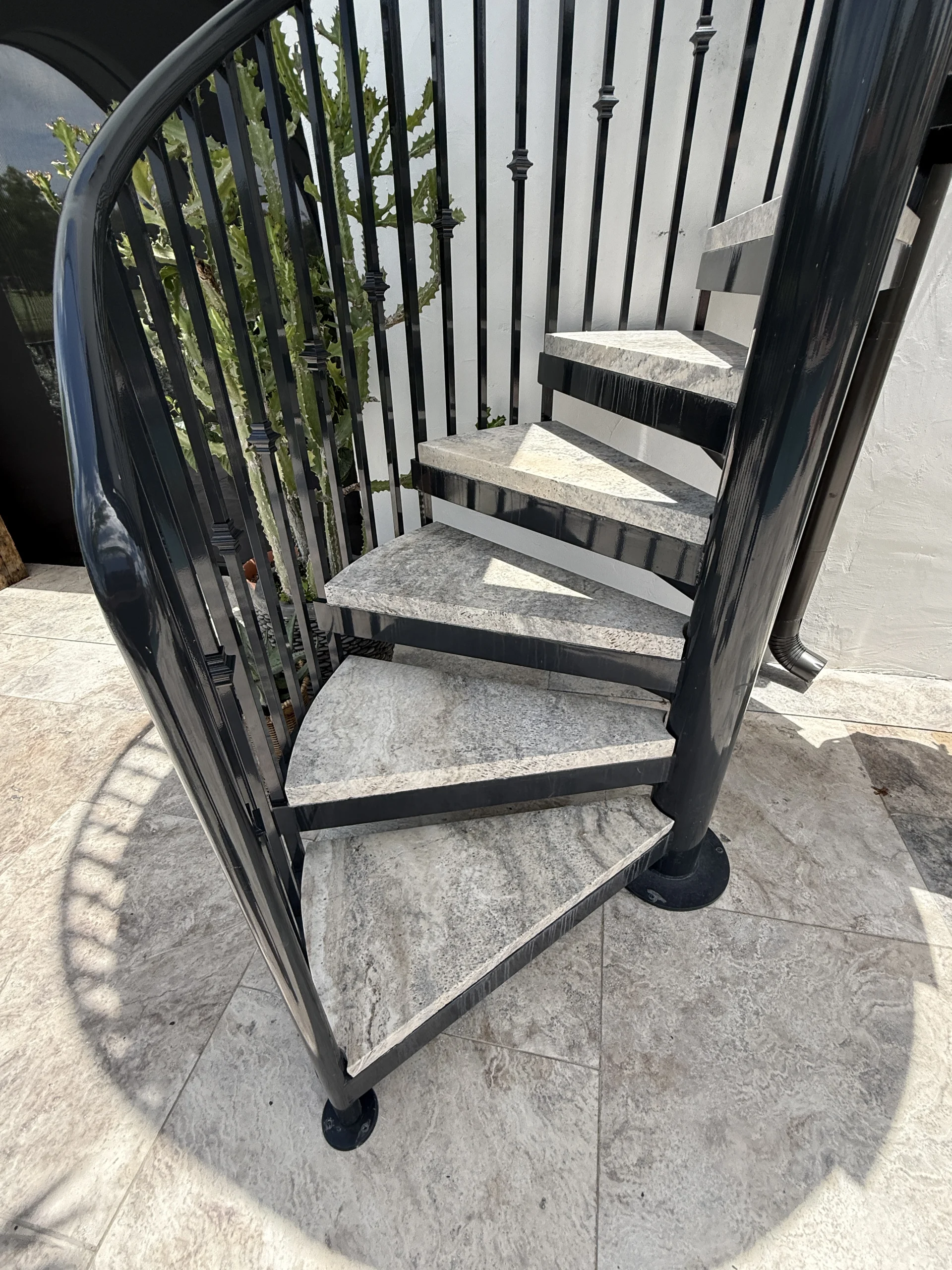 Spiral Staircase Project (3) Custom aluminum spiral staircase