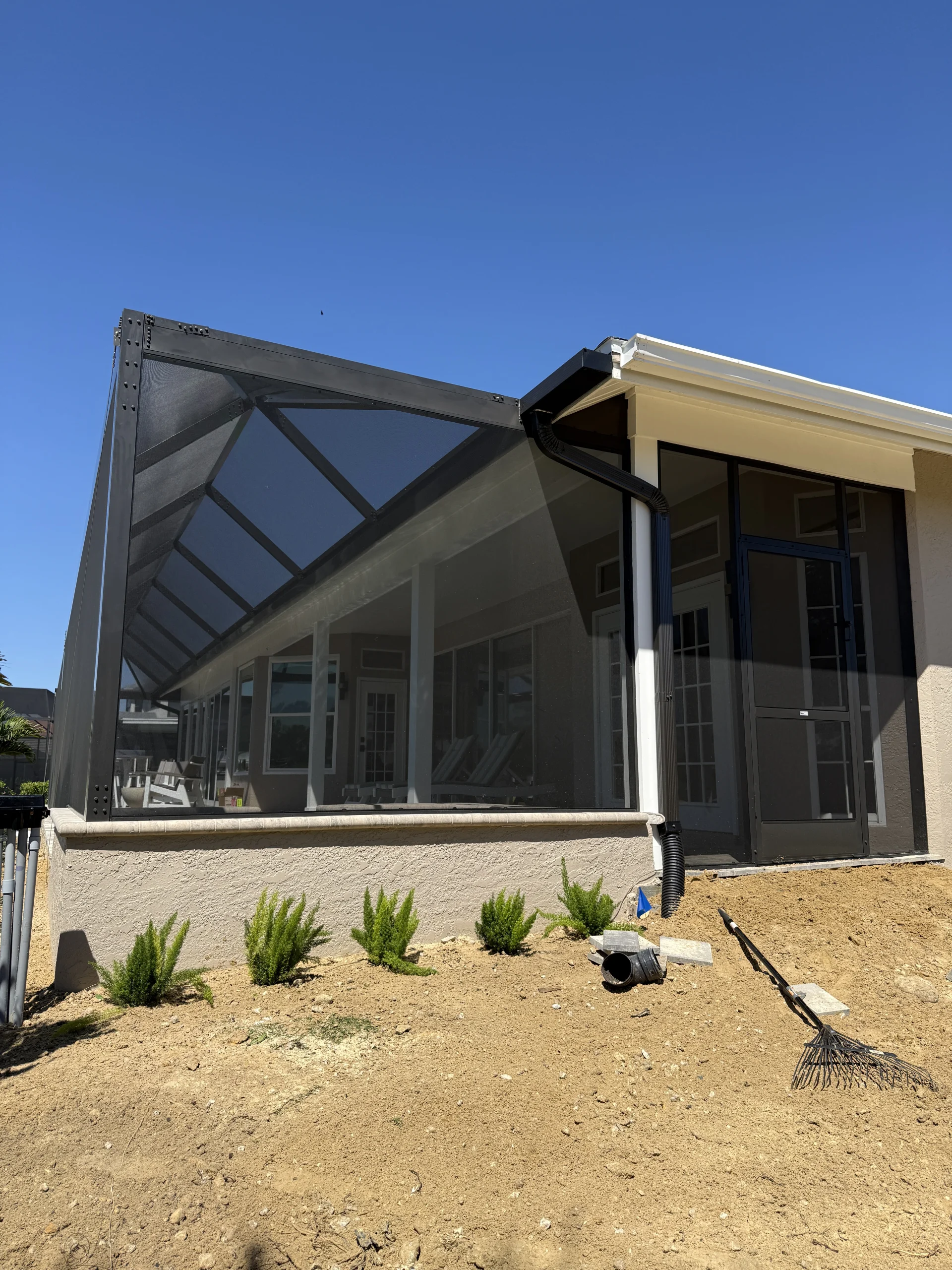 Window Screened Enclosure Aluminum framed window screen